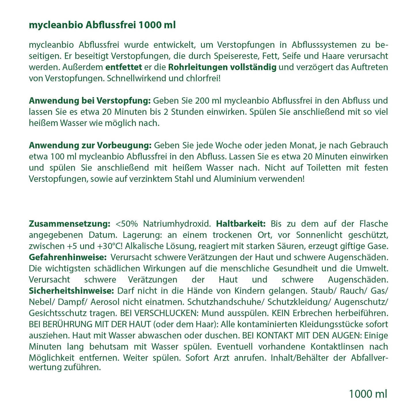 BIO Abflussfrei