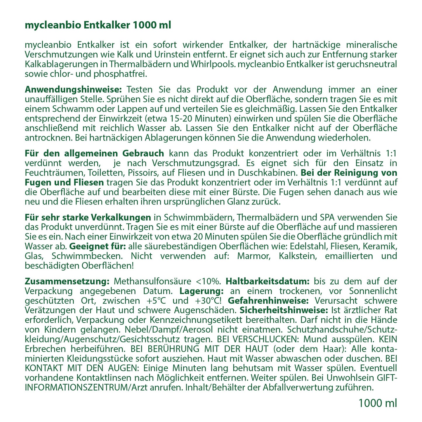 BIO Entkalker